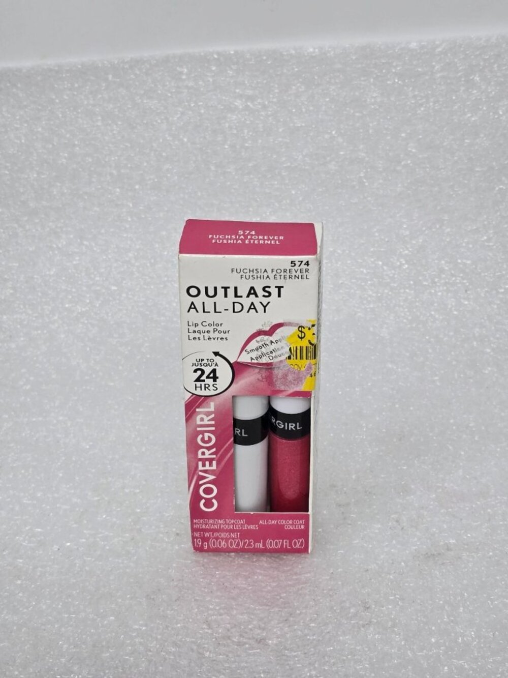 Covergirl Outlast All-Day Lip Color W/ Topcoat 574 Fuchsia Forever Long-Lasting